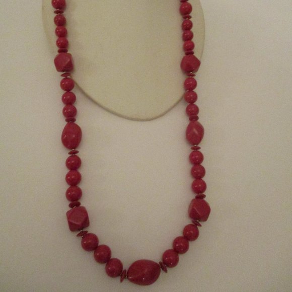 Vtg Celluloid Beaded Necklace With Gold Tone Metal Spacer Beads Heavy In Weight - Picture 4 of 9